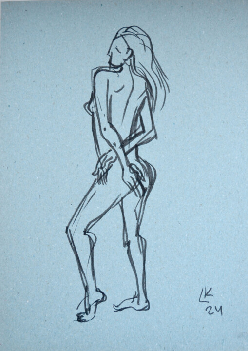 Poised Expression Tekening, 11,8x8,3 in