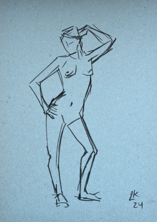 Confident Stance 图画, 11.8x8.3 in