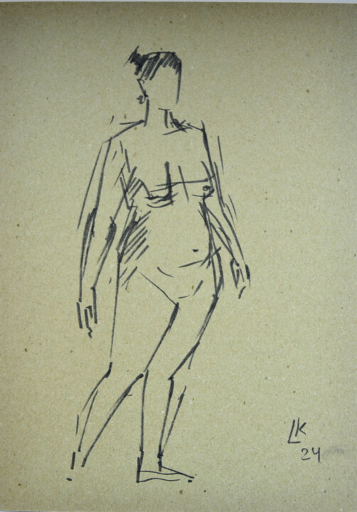 Bold Lines of Femininity 图画, 11.8x8.3 in