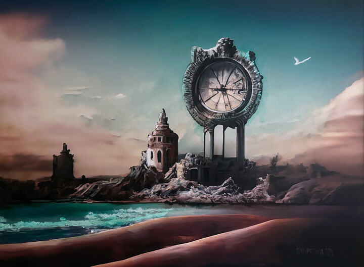 Wibracja Czasu v.4 - Labirynt Surrealizmu 绘画, 23.6x31.5 in