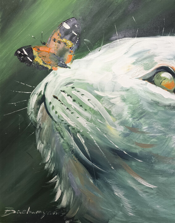 Gentle Encounter 绘画, 19.7x15.8 in