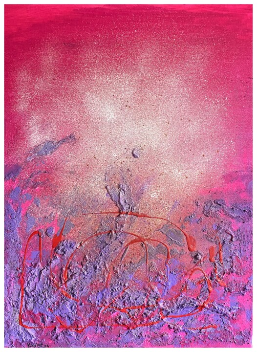 Painting titled "Structures - The Be…" by Jakub Kossakowski (Art After Hours), Original Artwork, Acrylic