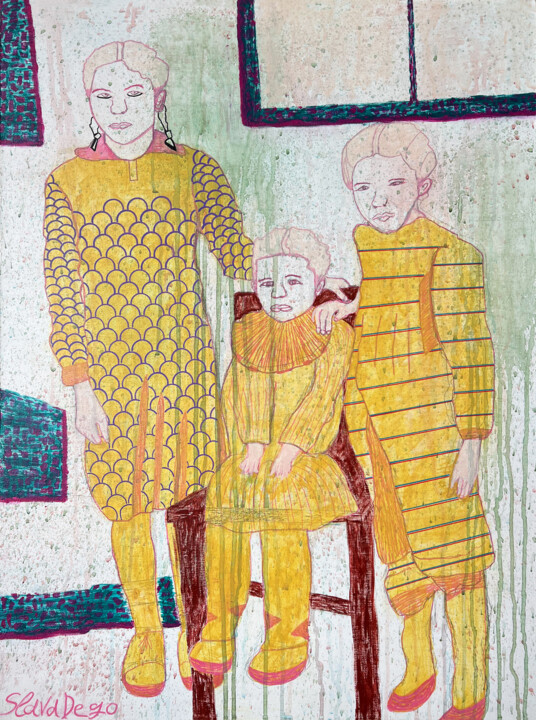 THE YOUNGER SISTER 绘画, 31.5x23.6 in