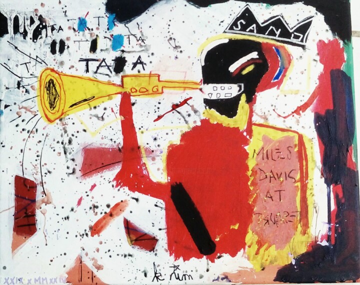 The king miles 绘画, 15.8x19.7 in