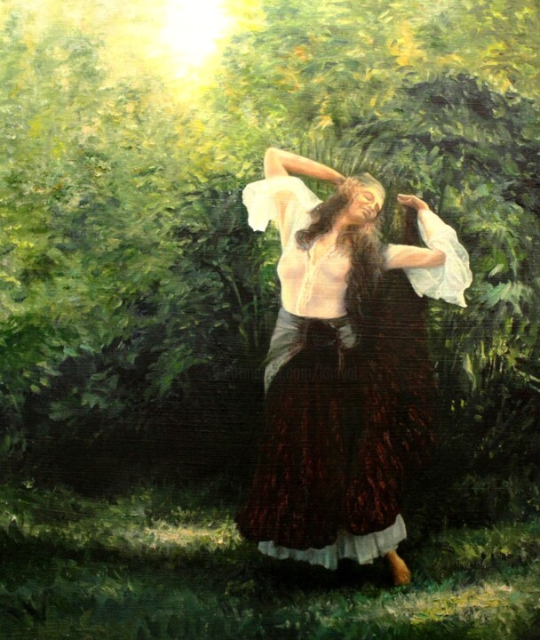 Гитана 绘画, 23.6x20.1 in