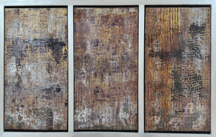 Schilderij getiteld "Going Home" door John Long, Origineel Kunstwerk, Acryl Gemonteerd op Houten paneel