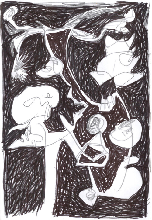 描画,  8.3x5.7 in 