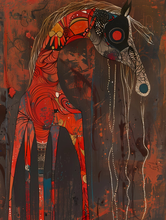 The Red Horse 数字艺术
