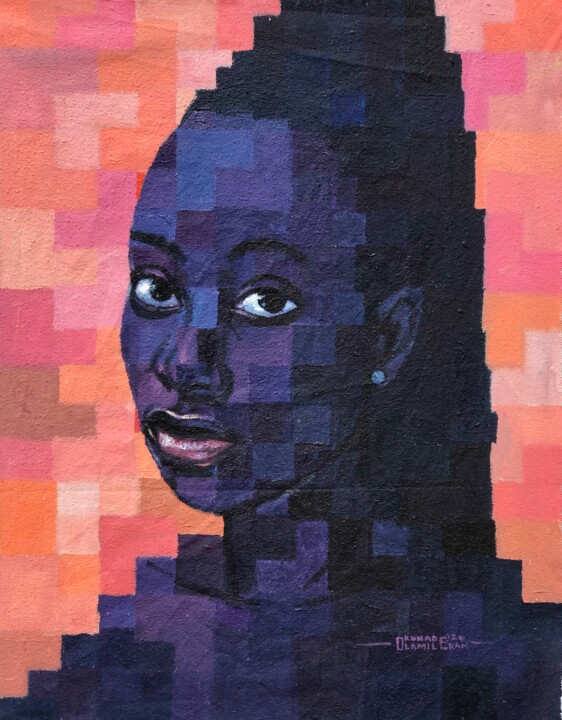 Within her II 绘画, 16x12 in