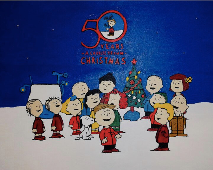 50 Years A Charlie Brown Christmas Painting, 20x16 in