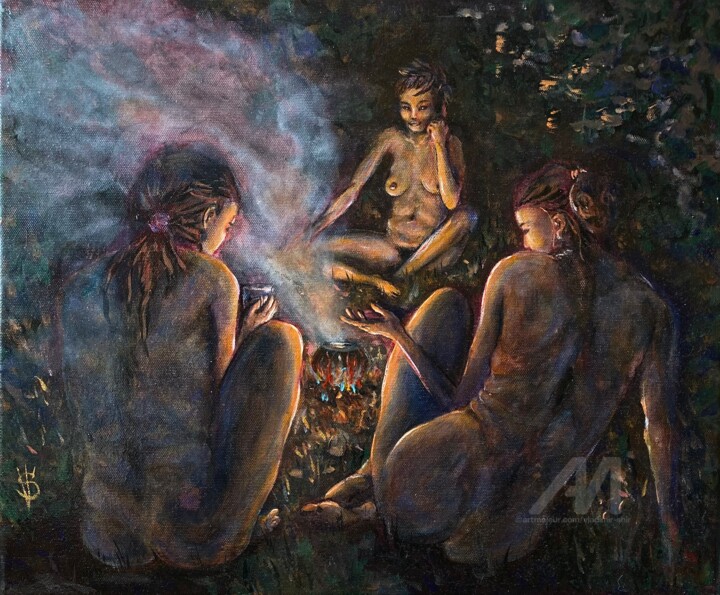 The Voice of Silence 绘画, 15x18.1 in