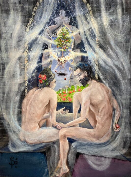 Le portail du paradis perdu Malarstwo, 23,6x17,7 in
