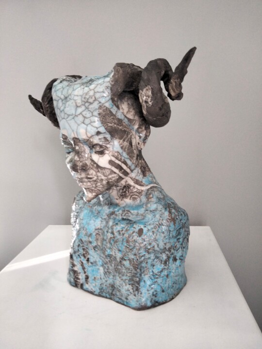Le jeune Faune 雕塑, 12.6x10.6 in