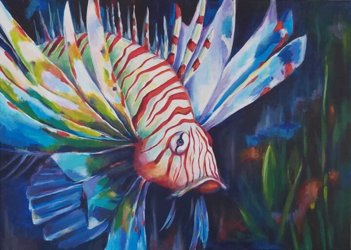 Lionfish Tablo, 19,7x27,6 in