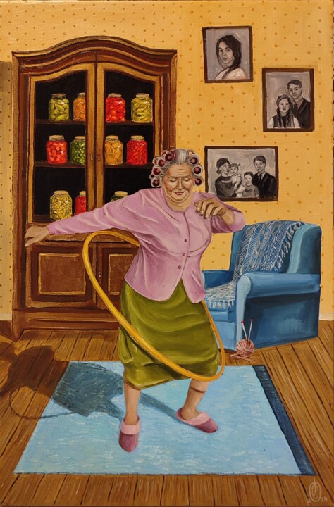 Happy old age Картина, 23,6x15,8 in