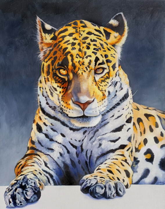 jaguar n°3 绘画, 35.4x27.6 in