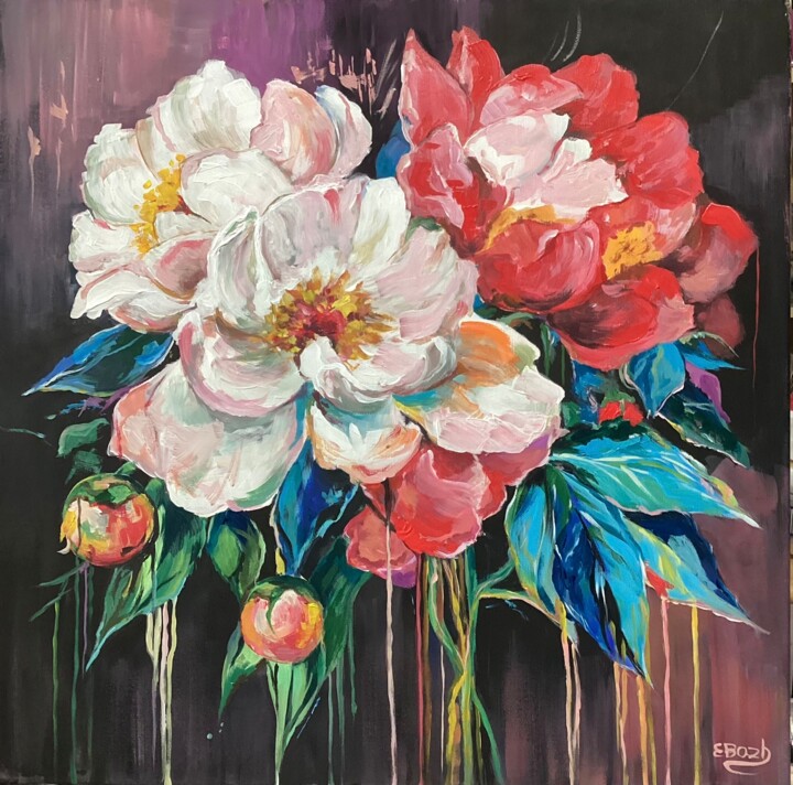 Whispers of Bloom 绘画, 24x24 in