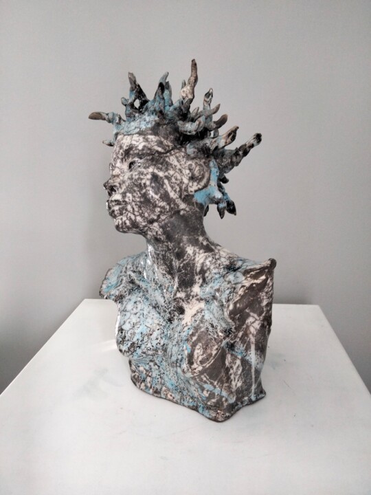 雕塑,  13.8x9.8 in 
