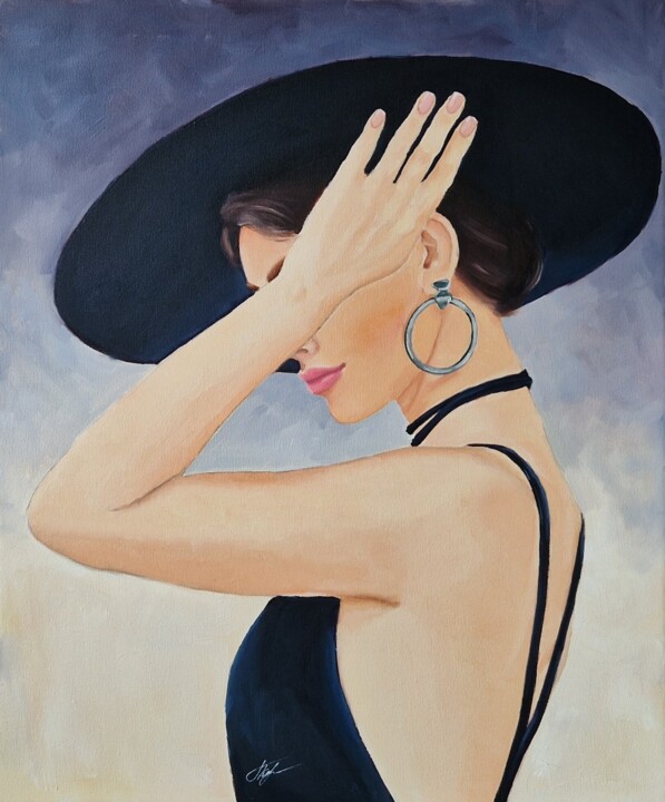 Black hat (8) 绘画, 23.6x19.7 in