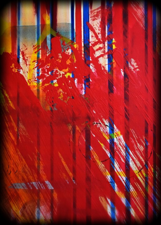 Blood on stripes 摄影, 23.4x16.5 in