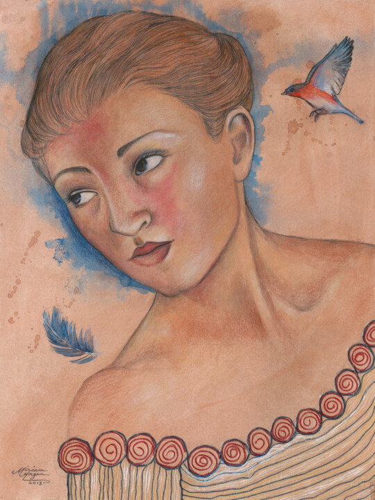 Bluebird of Happiness 绘画
