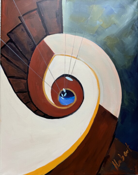 Aufstieg 绘画, 35.4x27.6 in