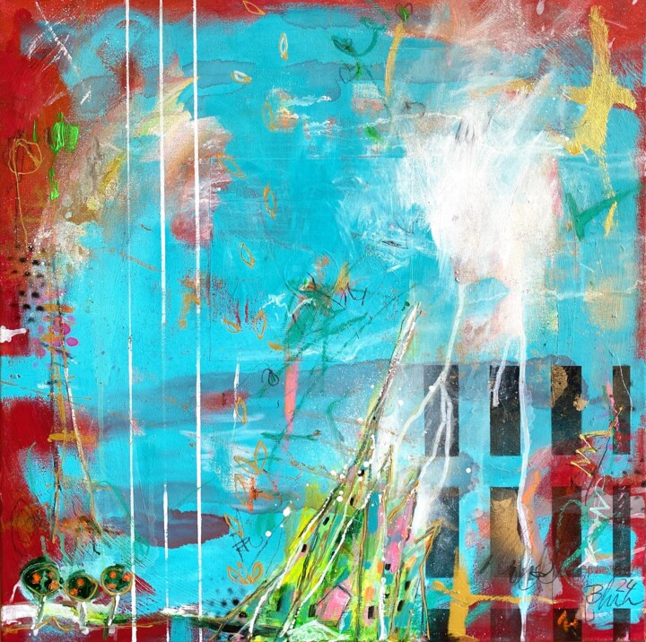 Home Is Love No.6 Schilderij, 23,6x23,6 in
