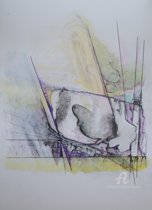 Le souffle des interférences 图画, 16.5x11.7 in