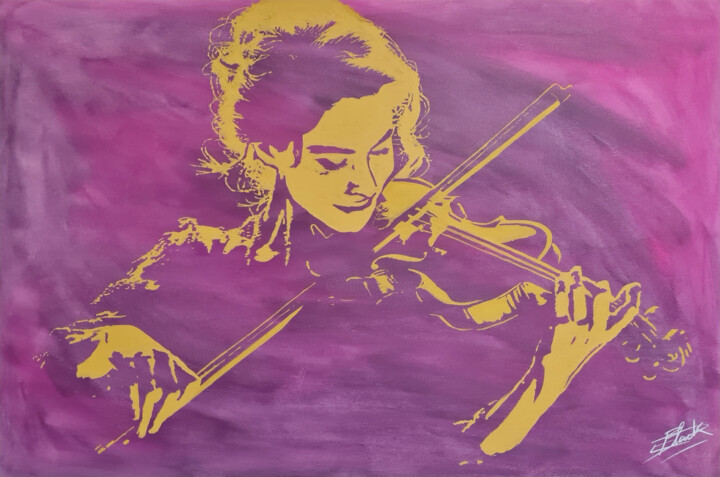 VIOLONISTE 04 绘画, 31.5x47.2 in