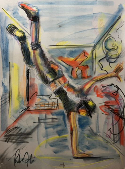 HIP HOP SUR UNE MAIN 图画, 27.6x19.7 in