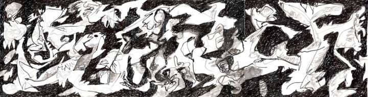 图画,  15.8x58.3 in 