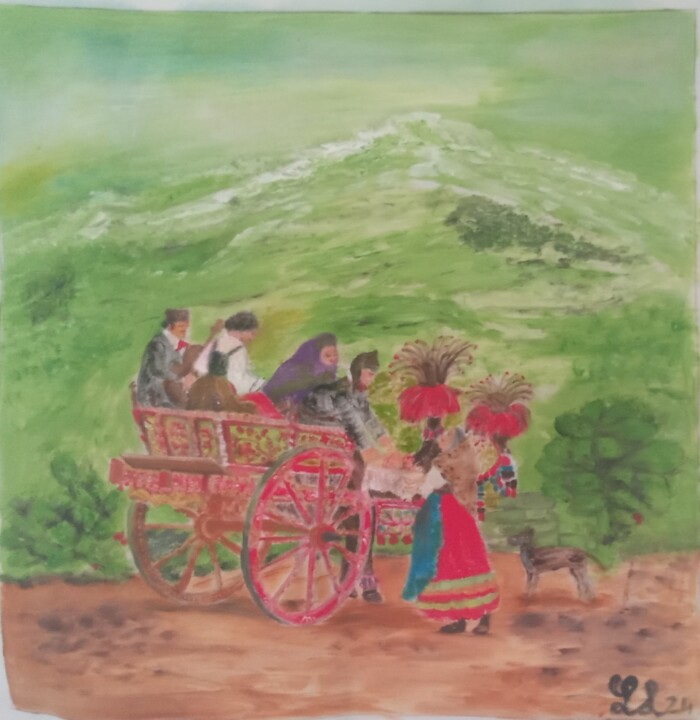 Famiglia d'Epoca 绘画, 12.2x12.2 in