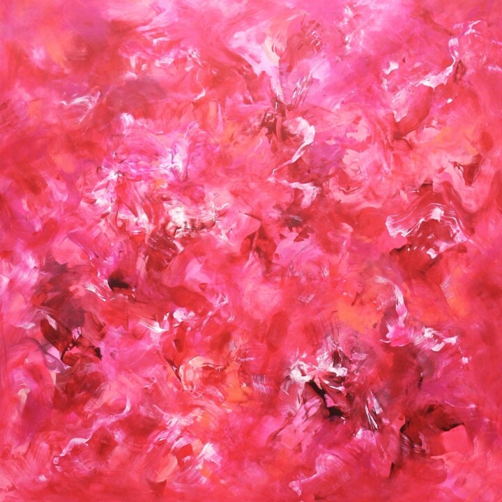 Painting titled "Spring Dream" by Paresh Nrshinga F R S A, Original Artwork, Acrylic Mounted on Wood Stretcher frame