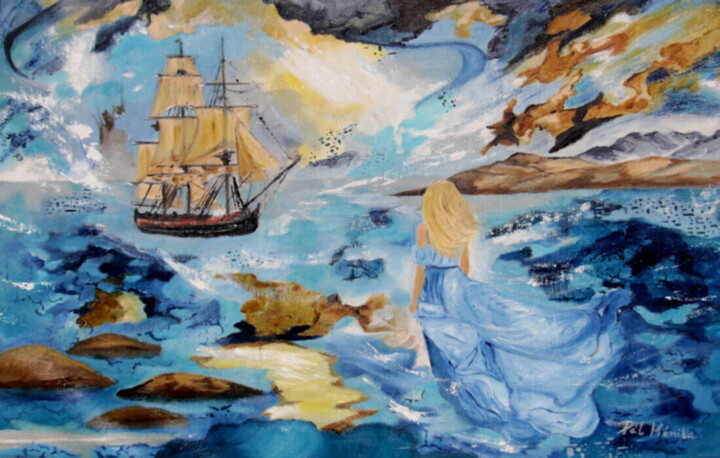 Homecoming 绘画, 15.8x23.6 in