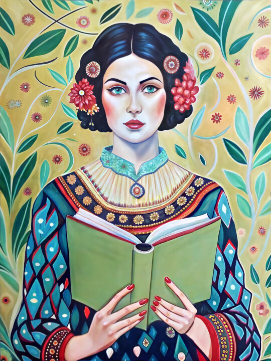 Portrait of a woman. Keeper of Secrets 数字艺术