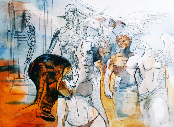 Europe 绘画, 51.2x38.2 in