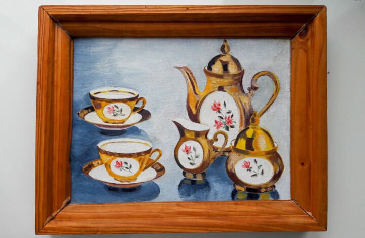 Tea composition 绘画, 6.7x9.5 in