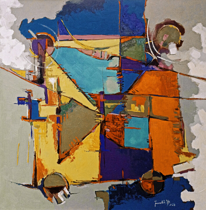 Schilderij,  39,4x39,4 in 