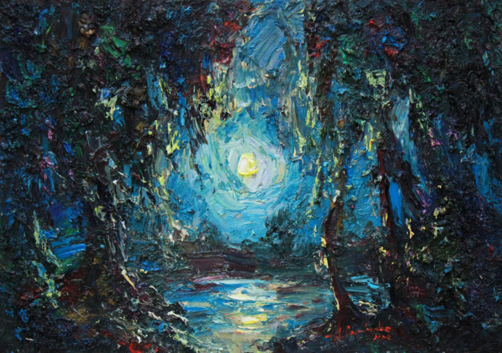 Surrounded by fantasy 绘画, 13.8x19.7 in