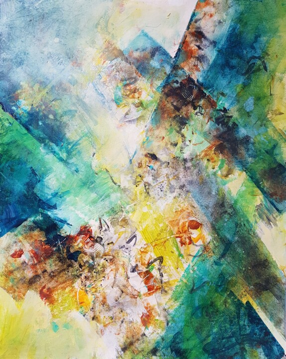 Tranparences 绘画, 19.7x15.8 in