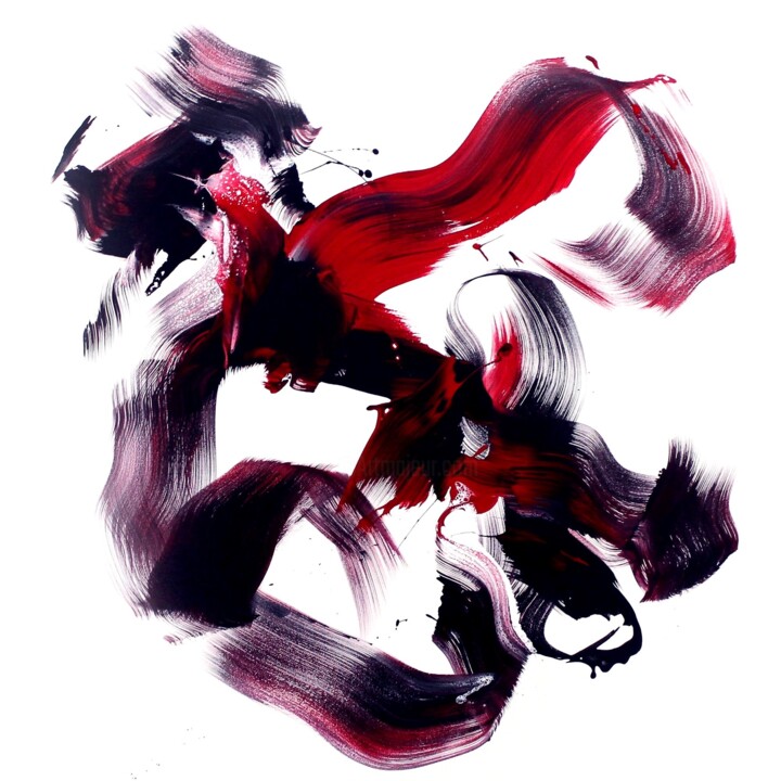 绘画 标题为“Break Free I” 由Paresh Nrshinga F R S A, 原创艺术品, 丙烯 安装在木质担架架上