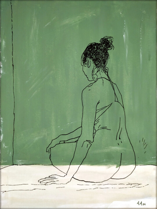 Starting Point 绘画, 23.6x17.7 in
