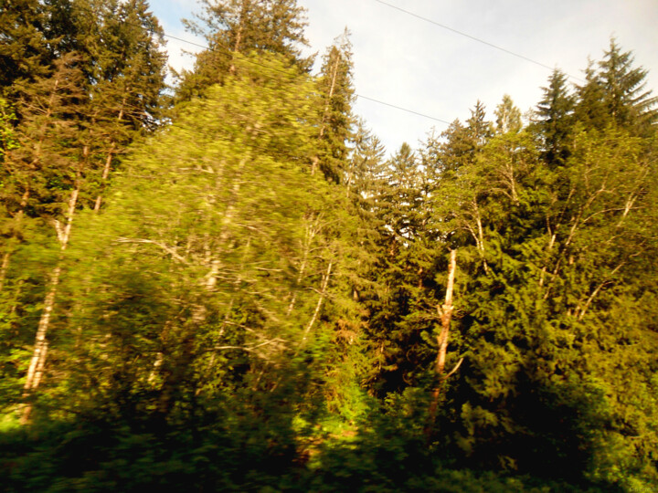 Photography titled "Train Ride 3 Eastbo…" by Ken Grzesik, Original Artwork, Digital Photography