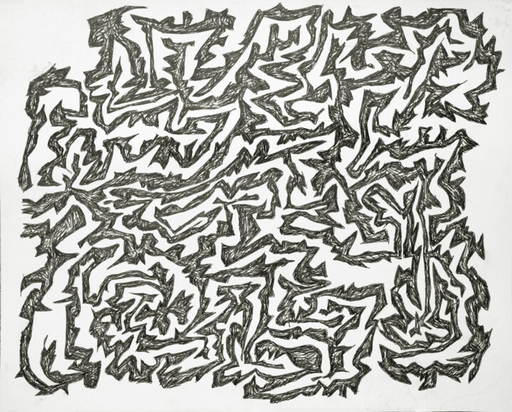 Daidalos 02 (Dessein 2008-61) Resim, 23,6x19,7 in