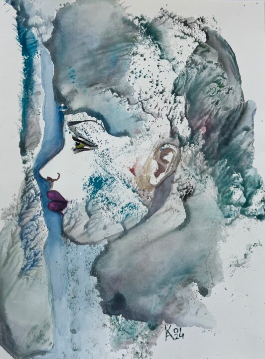 Winter Beauty 绘画, 12x9 in