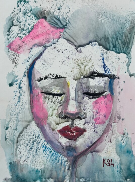 Winter Euphoria 绘画, 12x9 in