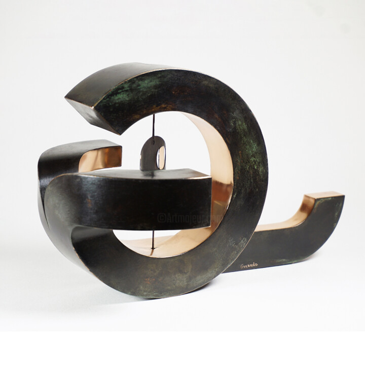 Movil 1, bronce 雕塑, 3.7x9.3 in