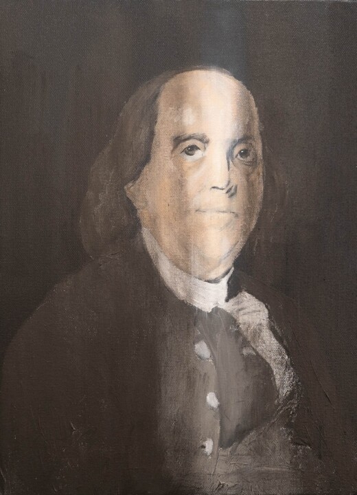 绘画 标题为“Portrait work UNTIT…” 由Tomoya Nakano, 原创艺术品, 油 安装在木质担架架上