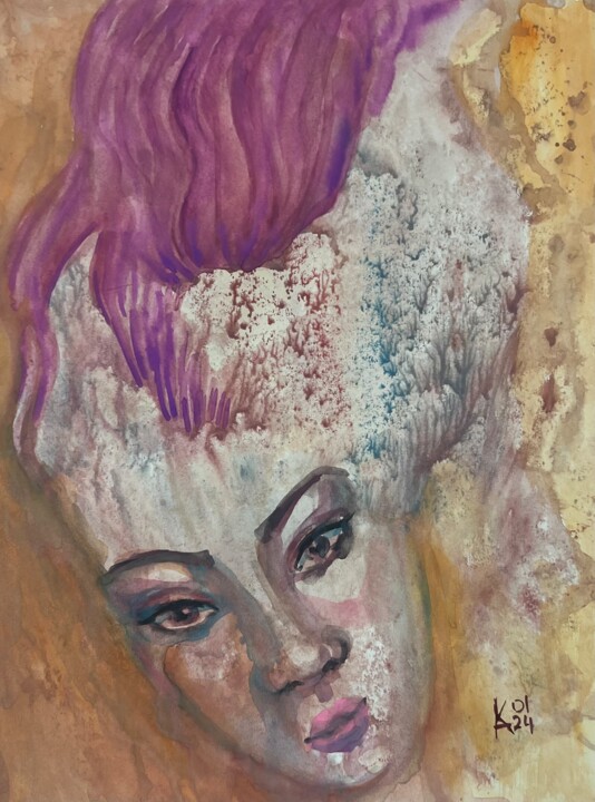 Fiery women 绘画, 12x9 in