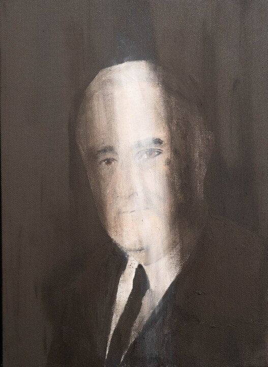 绘画 标题为“UNTITLED Portrait w…” 由Tomoya Nakano, 原创艺术品, 油 安装在木质担架架上